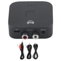 Bluetooth RCA Empfänger 3,5mm Jack AUX Wireless Adapter Audio Receiver Tool für TV Auto