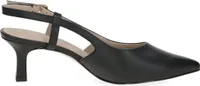 Caprice Damen Slingpumps Leder Pumps Slingback spitze Form 9-29601-44, Größe:37.5 EU, Farbe:Schwarz
