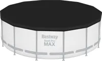 Bestway® PVC-Abdeckplane Ø 427 cm, schwarz, rund