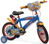 14 Zoll Kinder Jungen Fahrrad Rad Bike Blau Rot Hot Wheels Toimsa