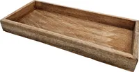 Tablett Mangoholz Dekotablett Holztablett Tischdeko Serviertablett 40 x 18 cm