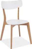 Esszimmerstuhl Küchenstuhl Set Mosso weiß Eiche 4er Set