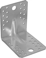 20x Schwerlast-Winkelverbinder mit Sicke 105x105x90mm verzinkt Bauwinkel Steg