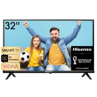 Hisense 32A4DG 80cm (32 Zoll) Fernseher (HD Ready, Triple Tuner DVB-T2 / T/C / S2 / S, Alexa)