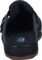 Fly Flot Herren Hausschuh Schnalle Pantoffel Filz Clog 220052, Größe:43 EU, Farbe:Schwarz