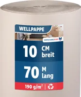 Rollenwellpappe 10 cm x 70 m Wellpappe Rolle Polstermaterial