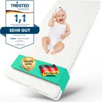 Babymatratze COZY 60 x 120 cm mit waschbarem Bezug - Matratze für Babybett