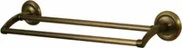 Retro Badezimmer antiken Messing Wand montiert Bad Rack Doppel Handtuchhalter