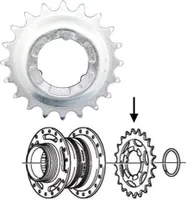 Pastorek Shimano Y32203520 Nexus 1/2 x 3/32 - 19 zubů, zaklapávací, stříbrná