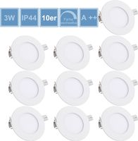 10 x LED EinbauSpot Strahler Panel Decken Wandleuchte Ultraslim Deckenleuchte