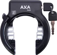 AXA Massivrahmenschloss - ART 2, schwarz, hochwertig, aufbohrsicher, 10 Sicherheitsstufe