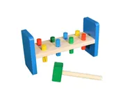 Holzspielzeug Klopfbank mit Hammer BxHxT 27x9x4cm NEU