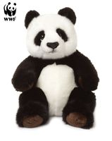 28cm lebensecht Kuscheltier Stofftier NEU WWF Plüschtier Pandamutter mit Baby 