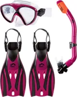 Crivit Tauch- und Schnorchel-Set Schnorchel für Kinder Gr. S (27-31), beere