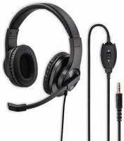 PC-Office HS-P350 Stereo, Schwarz Headset