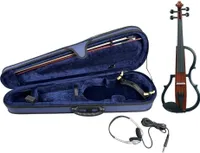 GEWA E-Violine Rotbrauner transparenter Lack