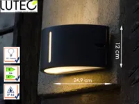 LUTEC Bonn Aussenwandleuchte E27 dimmbar IP54 Anthrazit