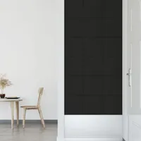 vidaXL Wandpaneele 12 Stk. Schwarz 30x30 cm Samt 1,08 m²