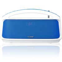 Blaupunkt BT 55 BL Stereo Bluetooth Boombox mit UKW Radio (30 Watt, MP3 Link, USB für MP3, USB Lader, Lithium Ionen Akku) blau