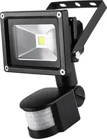 Greenmigo 10W LED Strahler Fluter,Außenstrahler Flutlich mit PIR Bewegungsmelder,IP65 Wasserdicht Sensor Gartenleuchte Wandstrahler,Warmweiß