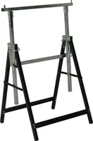 Meister Metallbock 200 kg - Klappbar - Variable Arbeitshöhe von 800 bis 1300 mm - 7-stufige Höhenverstellung - Mit Rasthaken / Gerüstbock / 5258110