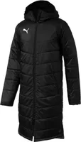 Puma Football Liga Sideline Bench Jacket Long Winter Jacket Men Black Size M