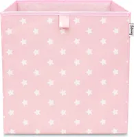 Lifeney Aufbewahrungsbox Kinder Würfel I Niedliche Spielkisten I Aufbewahrungskorb für Kinderzimmer I Kinder Aufbewahrungskiste I Bunte Spielzeugboxen (Rosa Stern)