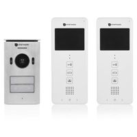 Smartwares Video-Gegensprechanlage für 2 Wohnungen 20,5x8,6x2,1cm Weiß