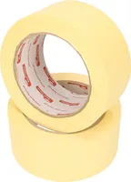 KOTARBAU® 2er Set Kreppband 48mm x 50m Selbstklebend Gelb Schutzband bei Malerarbeiten