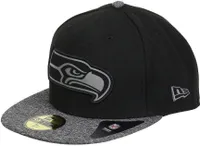 New Era 59Fifty Cap - GREY Seattle Seahawks schwarz - 7 1/4