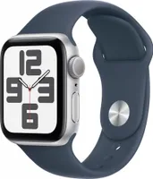Watch Apple Watch SE GPS 40mm Silver Aluminium Case with Sport Band S/M - Storm Blue