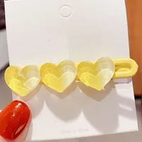 Sponka Hearts-Žltá KP12944