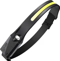 Stirnlampe, wiederaufladbare LED-Leuchte mit Sensor, 2 Stück (2-Pack, Nachtlauf, Nachtangeln, Outdoor-Sport, Camping), 1000 Lumen, 6 Lichtarten