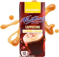 Massimo Fantasy Cappuccino Karamell Krokant 10 Sticks á 12,5g Instantkaffee Getränkepulver mit Caramell Geschmack