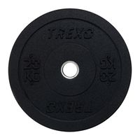 TREXO 20 KG olympijská záťažová doska Pogumovaný materiál pre činku s priemerom 50 mm Odolný fitness disk Silový tréning Crossfit TRX-BMP020