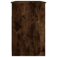vidaXL Schreibtisch mit Schubladen Räuchereiche 102x50x76 cm