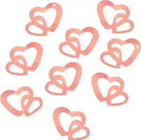 Oblique Unique Herz Konfetti Glitzer Tischdeko Streudeko Hochzeit Deko - rosé gold