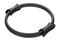 Trendy Sport Pilates Ring mit zwei Griffen, Ø 38 cm, gummierte Ummantelung, komfortable Verwendung, in anthrazit