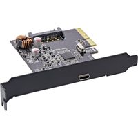 Karta rozhraní InLine®, PCIe x4, USB 3.2 Gen.2x2, 1x USB-C, včetně nízkoprofilového držáku slotu