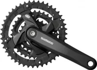 Shimano FC-M371 Kurbelgarnitur Trekking Vierkant 9-fach 48-36-26 Zähne schwarz Kurbelarmlänge 175mm
