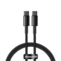 Baseus USB Type C - USB Type C Kabel Schnellladung Power Delivery Quick Charge 100 W 5 A 1 m černý (CATWJ-01)
