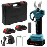 Akku-Gartenschere, elektrische Gartenschere, Schnittdurchmesser 0-30 mm, fortschrittliche Digitalanzeige, mit 2 Akku, 21-V-Gartenschere, Baumschere
