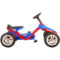 Paw Patrol Mini-Go-Kart Blau/Rot - bereit für jedes Gelände! Geschlossenes Kettenschutzsystem und Pedalsystem für Kinder von 3 bis 5 Jahren