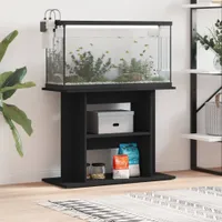 vidaXL Stojak pod akwarium czarny 80x35x60 cm materiał drewnopochodny