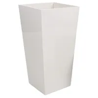 Plastkon Elise Lesklá dekoratívna nádoba biela priemer 15 cm
