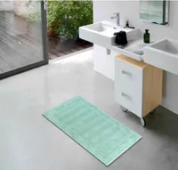 etérea Badteppich - 100% Baumwolle Badematte Egelsbach Türkis, 50x80 cm