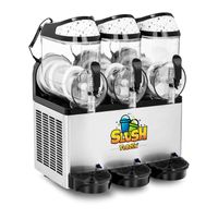 Slush Eis Maschine Slushmaschine Ice Maker Softeis Slusheis LED 3 x 10 Liter