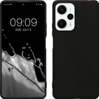 kwmobile Hülle kompatibel mit Xiaomi Poco F5 5G Hülle - weiches TPU Silikon Case - Cover geeignet für kabelloses Laden - Schwarz matt