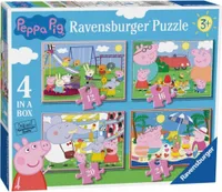 RAVENSBURGER Peppa Pig Puzzle: Spaßtage 4in1 (12,16,20,24 Teile)
