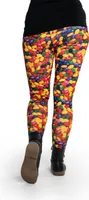 cosey - bedruckte bunte Leggins (Einheitsgröße) - Design Sweets